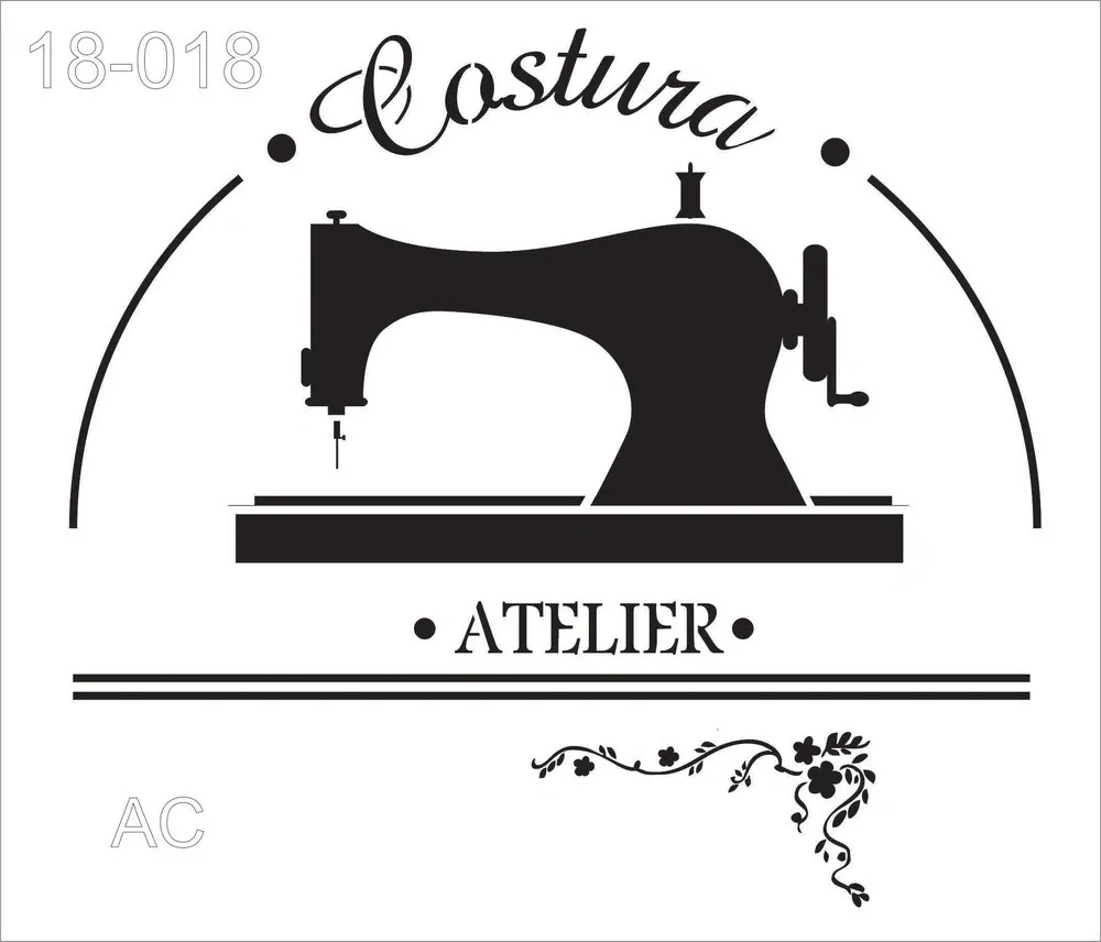 Stencils MAQUINA DE COSTURA COD 18-018