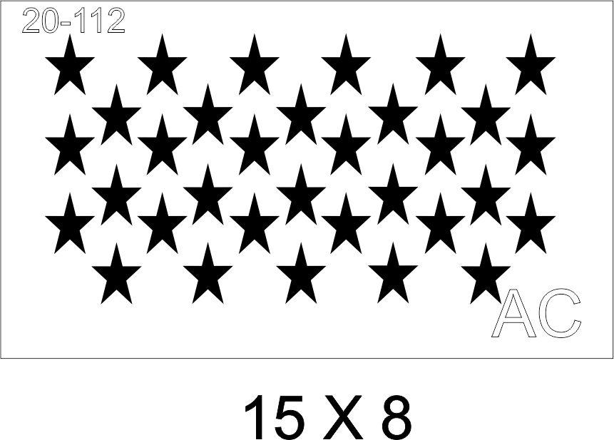 Stencils Estrelas Country  20CA112