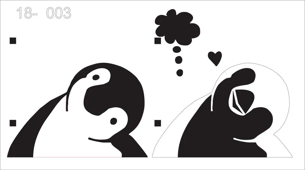Stencils PINGUIM  18-003