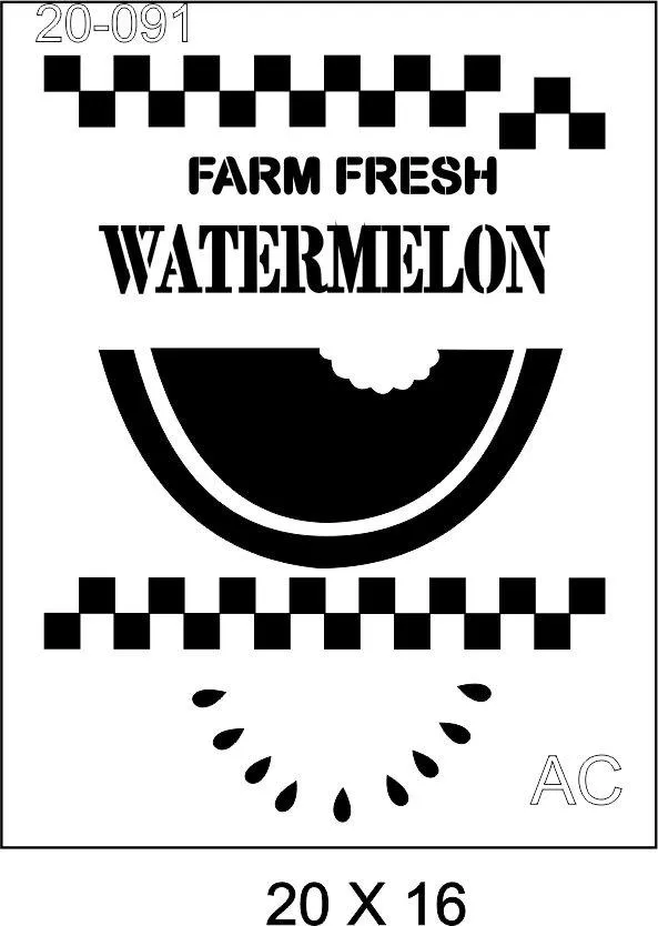 Stencils Watermelon (Melancia ) 20-091