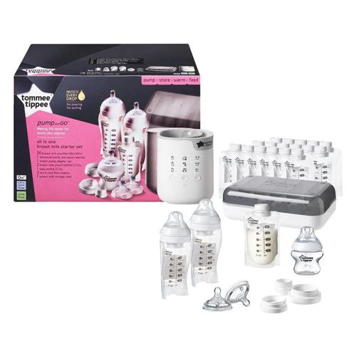 Tommee Tippee Pump And Go Complete Breast Milk Feeding Starter Set