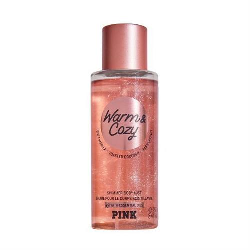 Body Splash Pink Victorias Secret Warm & Cozy Shimmer 250ml, Buymee Produtos  Importados