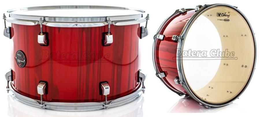 Zabumba Odery Equalizer Pure Red Trees EQL.ZB18-PRT 18x10" com Peles Evans Exotic Apple Wood