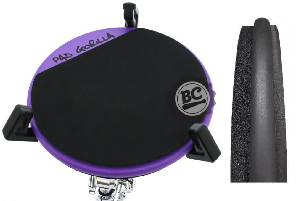 Pad de Estudo Gorilla Soft Pad 12" Roxo PGSFR12 borrachas duas densidades tecnologia micro bolha