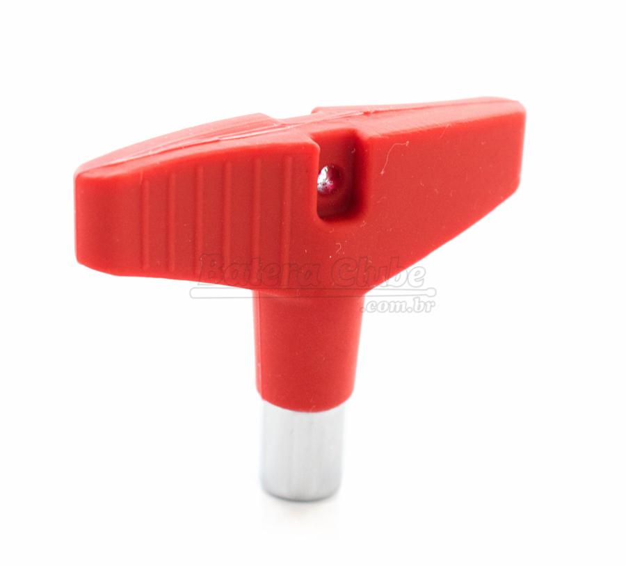 Chave de Afinação Ahead DKGR Rubber Coat Drumkey Red