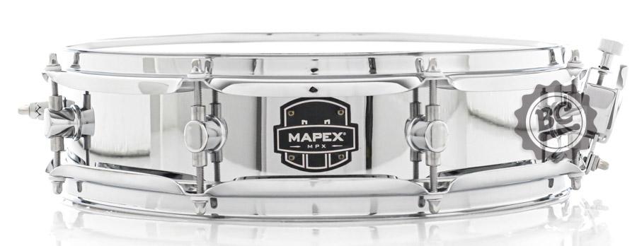 Caixa Mapex New MPX Steel Shell 14x3,5" Piccolo Modelo Novo casco Aço Cromado e 8 afinações