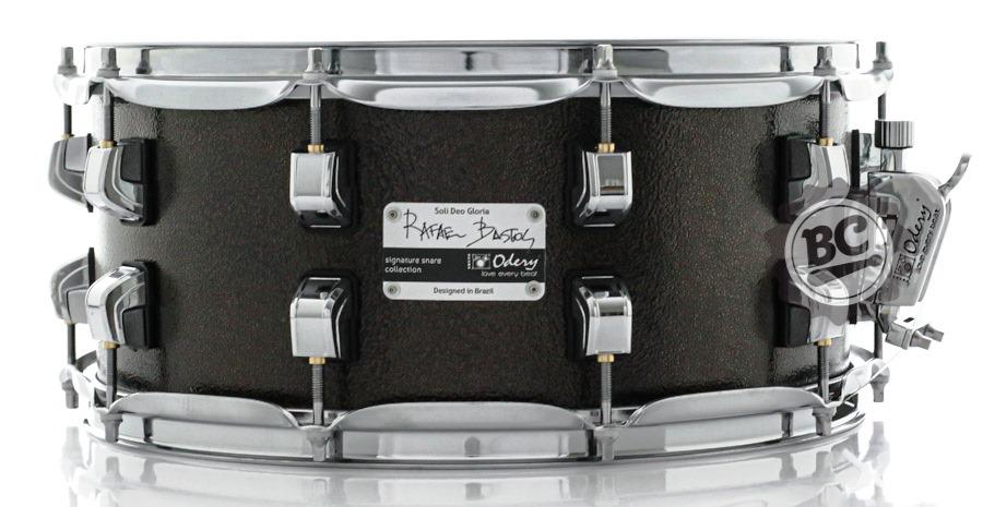Caixa Odery Signature Rafael Bastos 14x6,5" Russ Effect Steel Shell com Aros PowerHoop 2.3mm