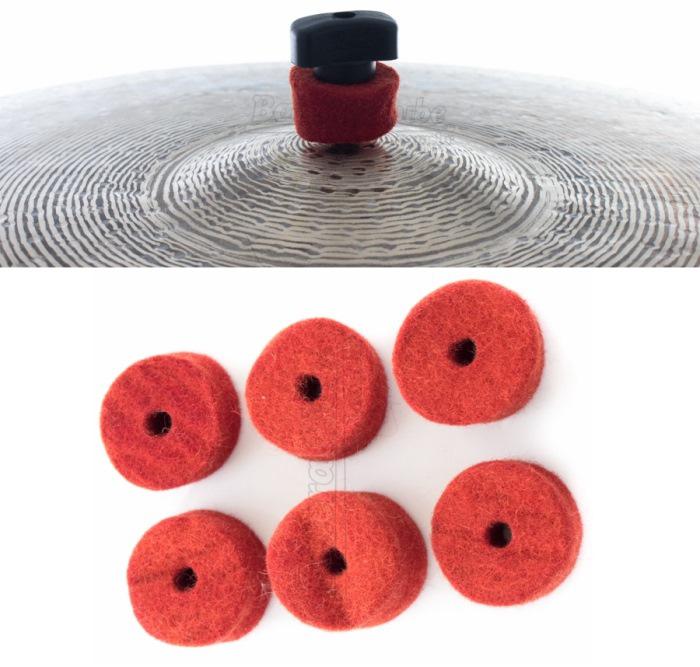 Feltros Gorilla Vermelho FEPV Kit com 6 Feltros em Lã de Carneiro para Estante de Prato