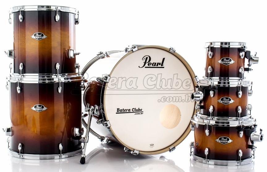 Bateria Pearl Export EXL Lacquer Gloss Tobbaco Burst 20",8",10",12",14",16" (Shell Pack)