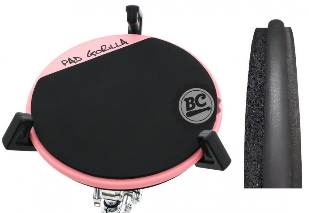 Pad de Estudo Gorilla Soft Pad 12" Rosa PGSFRO12 borrachas duas densidades tecnologia micro bolha