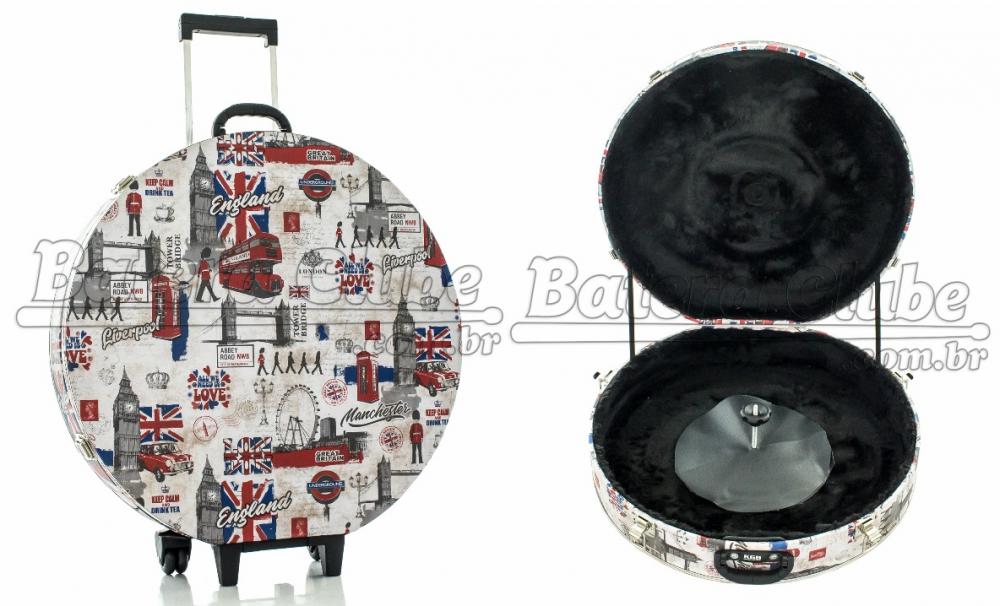 Case de Pratos KGB Male Series Bandas Britânicas com Rodinhas para Pratos até 22"