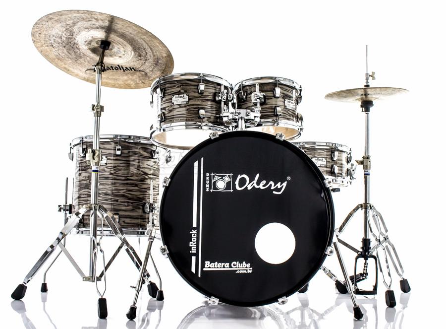Bateria Odery inRock IR.220 Lunar Tiger 22",10",12",16" com Ferragens e Banco