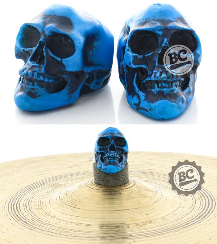 Borboleta Gorilla Caveira Neon Azul BPCAZ para Estantes de Prato 8mm Kit com 2 Unidades