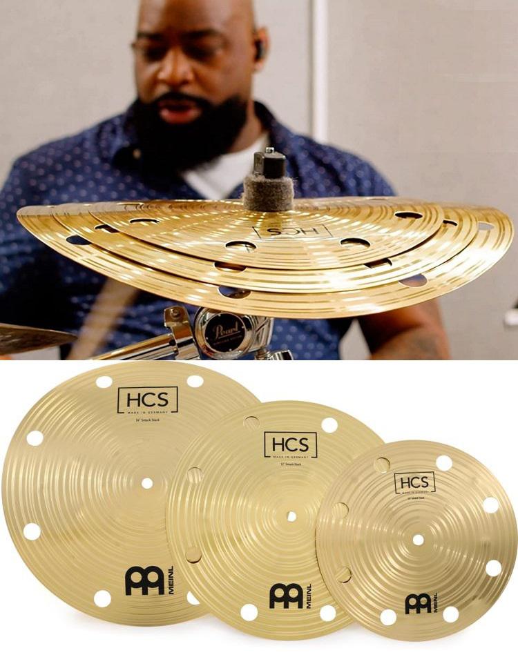 Smack Stack Meinl HCS Trio de Pratos tipo Stack e Stax 10", 12" e 14" para efeito nas levadas