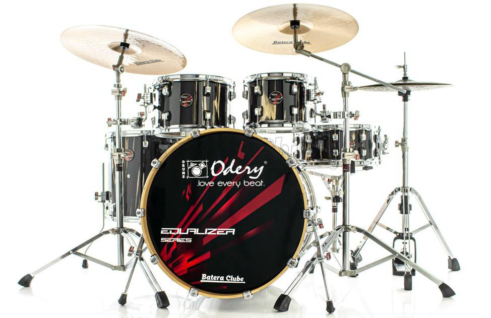 Bateria Odery Equalizer EQ.200 The Black Trees 20",10",12",14" com Ferragens e Cascos com Maple