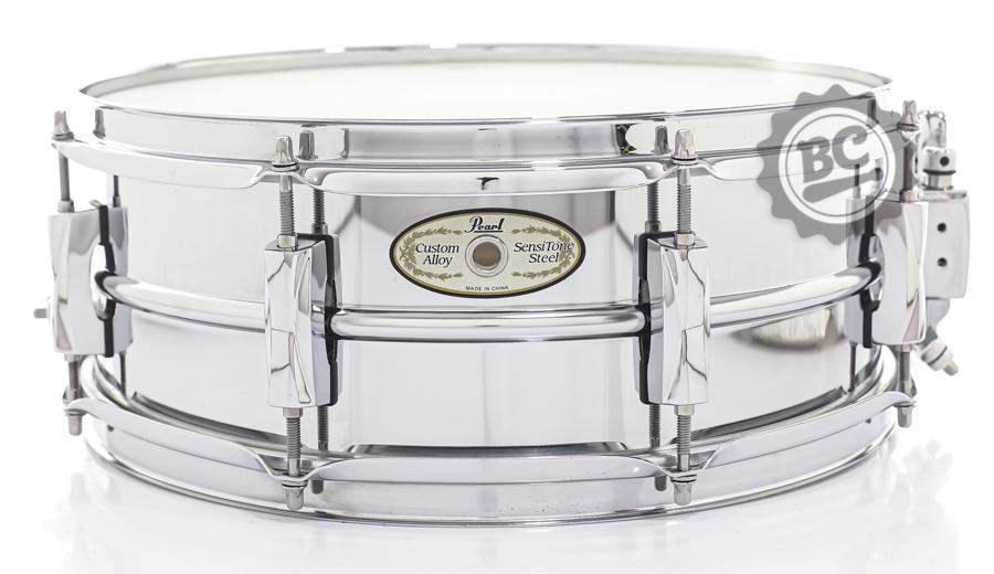 Caixa Pearl Sensitone Chrome Steel Shell 14x5,5" com automático Duo Motion (Saldão)
