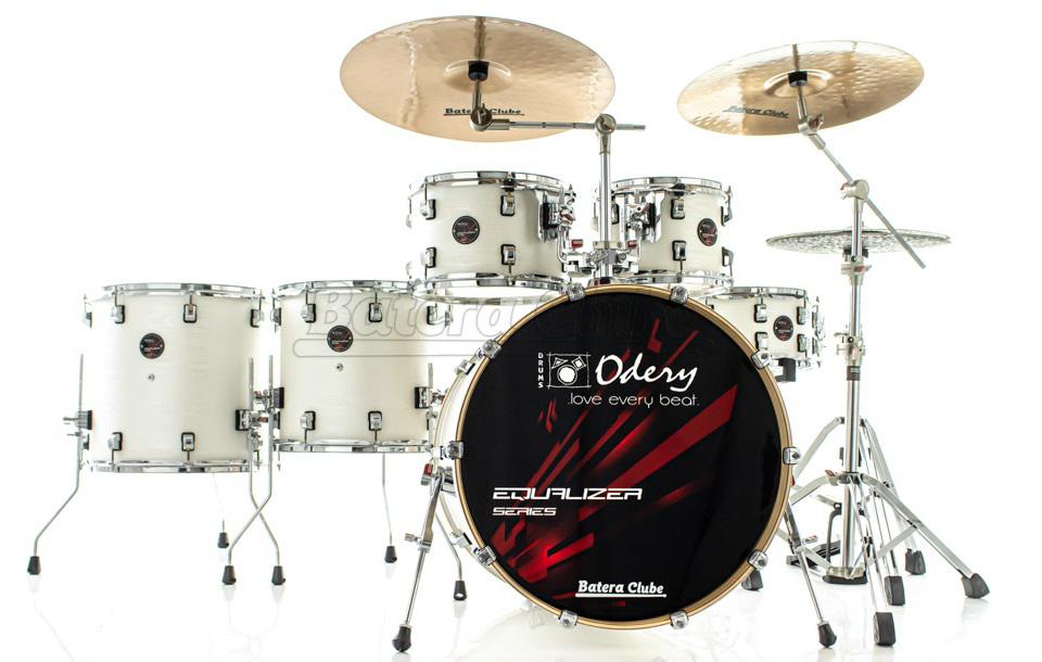 Bateria Odery Equalizer EQ.220 Lunar Waves 22",10",12",14",16" com Ferragens e Cascos com Maple