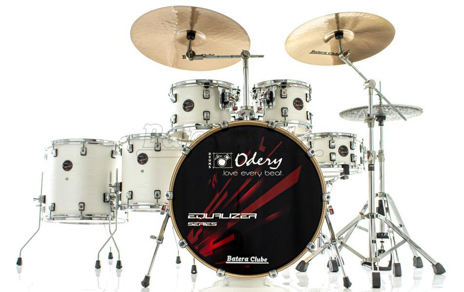 Bateria Odery Equalizer EQ.200 Lunar Waves 20",10",12",14",16" com Ferragens e Cascos com Maple
