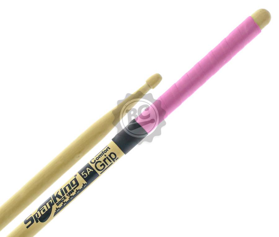 Baqueta Spanking by Zellmer Comfort Grip 5A Rosa com cabo emborrachado mais pegada e menos lisa (116756)