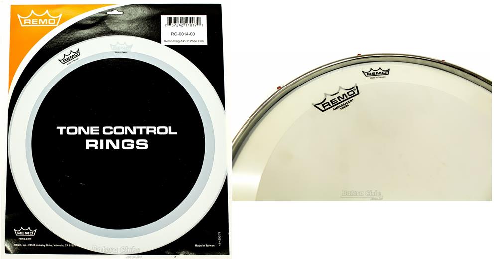 Abafador de Caixa Remo Tone Control Rings RO-0014 com 2 anéis para colocar sobre a pele (10518)