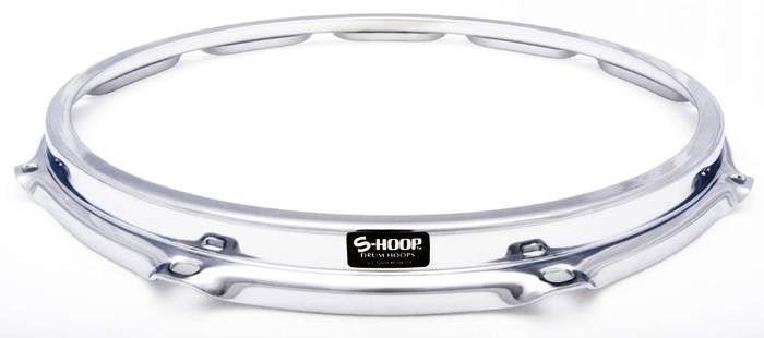 Aro de Caixa S-Hoop Drum Hoops 13" com 8 Afinações Batedeira SH138 com Borda Curvada Power Rimshot