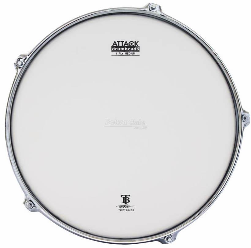 Pele Attack Drumheads Terry Bozzio Signature Coated 16" Porosa Clássica Dura Coat TB16C