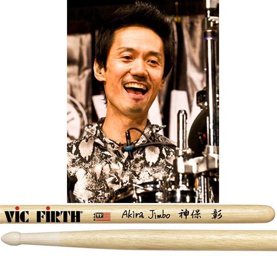 Baqueta Vic Firth Signature Akira Jimbo "Padrão 5A" com Resina Porosa (10260)