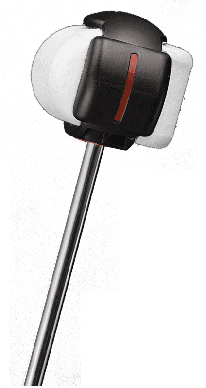 Batedor de Bumbo Pearl B-250QB Eliminator Redline Quad Beater com 4 faces compatível com a maioria