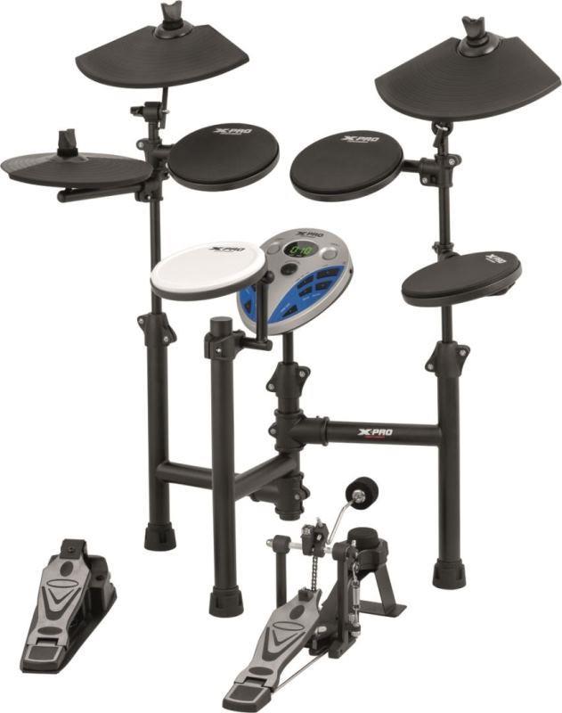 Bateria Eletrônica X-Pro C. Ibañez ED1 Pratos com Função Choke e Pedal de Bumbo Incluso