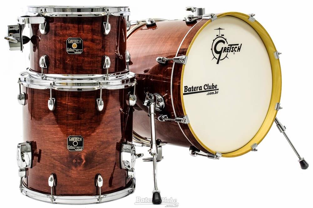 Bateria Gretsch Catalina Club Jazz Walnut Glaze Lacquer com Bumbo 18" e 1 tom (Shell Pack)