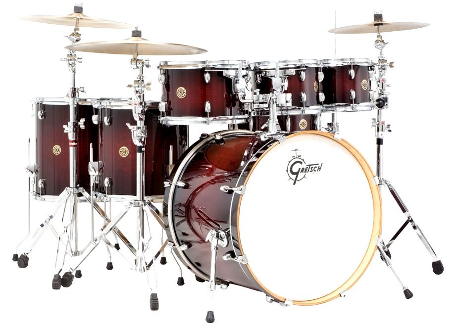 Bateria Gretsch Catalina Maple CM1 Deep Cherry Gloss 22",8",10",12",14",16" (Shell Pack)
