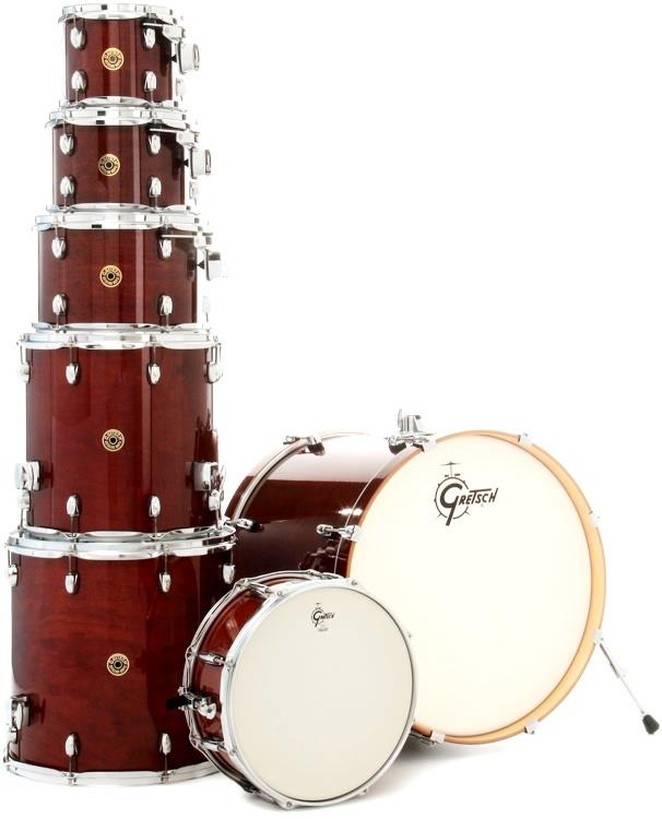 Bateria Gretsch New Catalina Maple CM1 Walnut Glaze 22",8",10",12",14",16" (Shell Pack)
