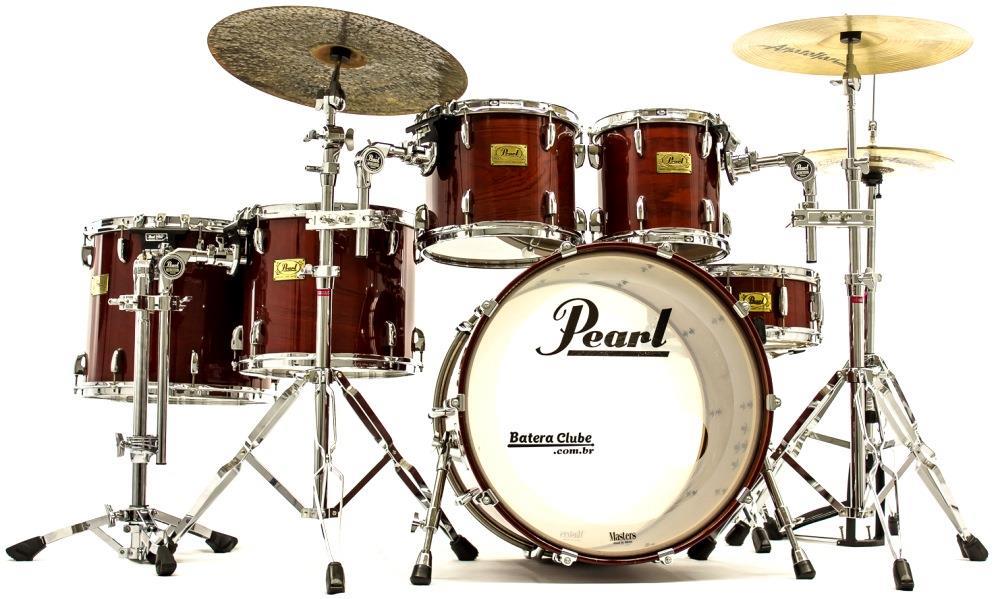 Bateria Pearl Masters Mahogany Classic Limited Edition 22",10",12",14",16" Ano 1997 (Seminovo)