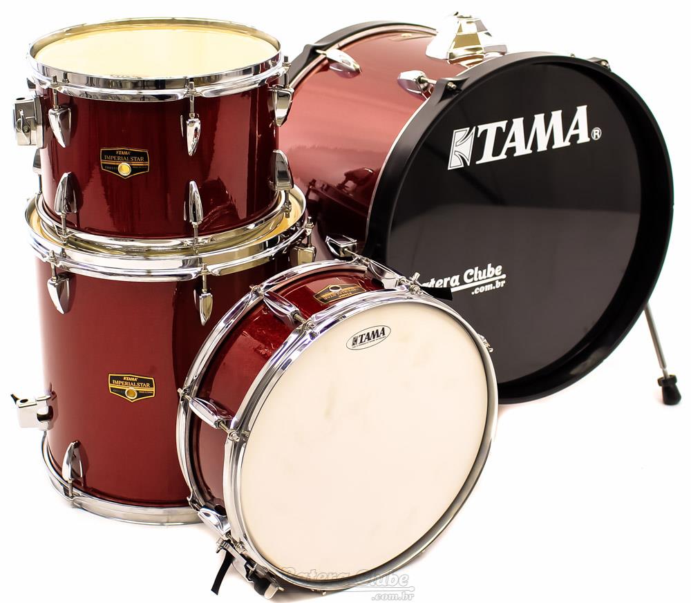 Bateria Tama Imperialstar Bop Jazz Candy Apple Mist Sparkle com Bumbo 18", 1 Tom, Caixa (Shell Pack)