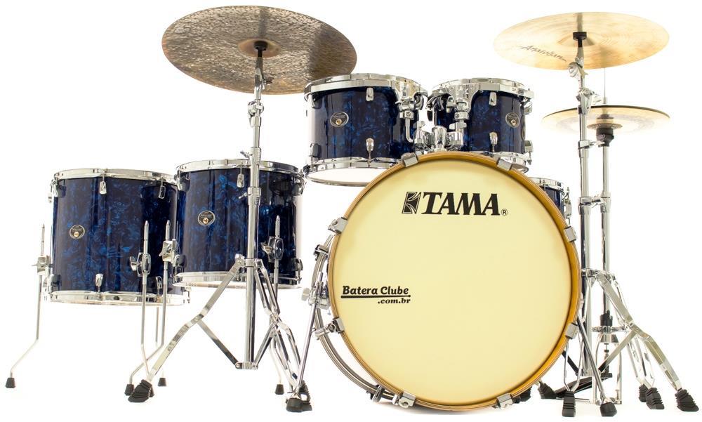 Bateria Tama Silverstar Birch Dark Blue Abalone Vintage 22",10",12",14",16" (Shell Pack)