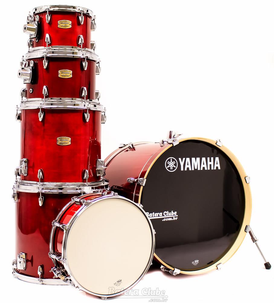 Bateria Yamaha Stage Custom Birch Cranberry Red Lacquer 22",10",12",14",16" (Shell Pack)