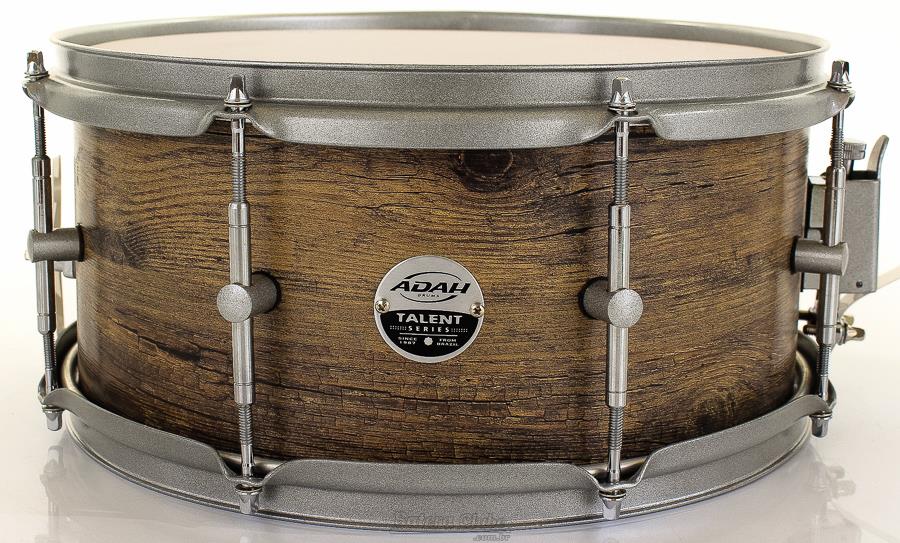 Caixa Adah Talent Series Rustic Wood 13x6" com Aros 2mm e Casco em Lyptus Saligna BTSC-03101
