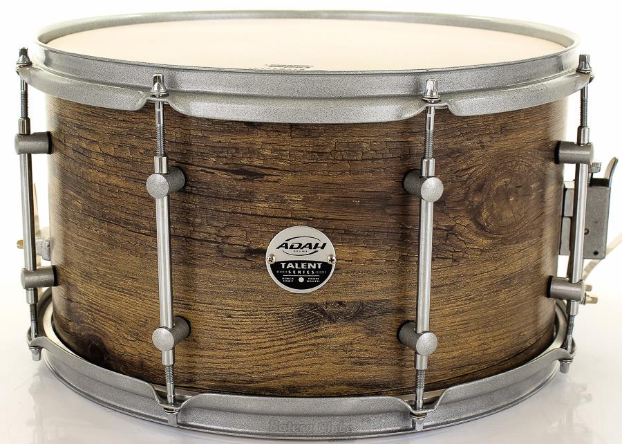 Caixa Adah Talent Series Rustic Wood 14x8" com Aros 2mm e Casco em Lyptus Saligna BTSC-04301