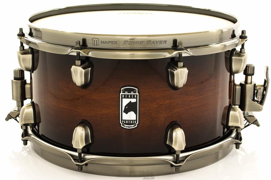 Caixa Mapex Black Panther Blaster Maple e Walnut 13x7" Brushed Steel Sound Arc Hoop
