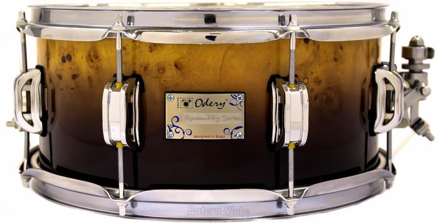 Caixa Odery Eyedentity Maple Exotic Mappa Burl 13x6" com Aros PowerHoop 2.3mm