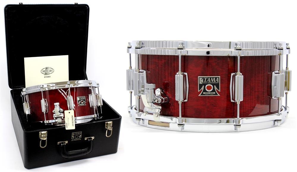 Caixa Tama 40th Anniversary Limited Superstar Reissue 70 Cherry Wine Birch 14x6,5" com Case