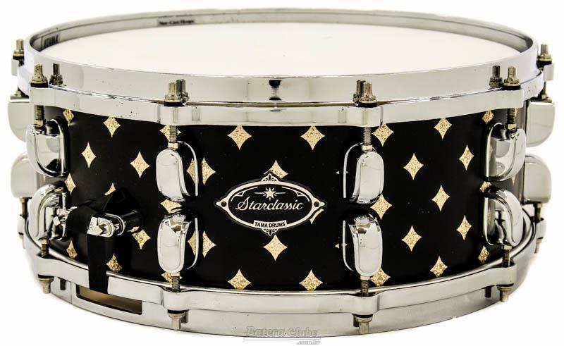 Caixa Tama Starclassic Performer Bubinga Astra Black Diamond 14x5,5" Aros Die-Cast (Liquidação)