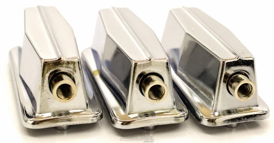 Canoa Turbo PEL-2 Cromada e Inteiriça para Caixas Kit com 3 Unidades