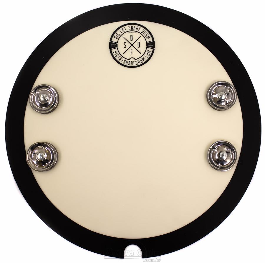 Controlador de Caixa Big Fat Snare Drum Joshs Snare-Bourine BFSD1SB Platinelas 14" Som Extra Grave