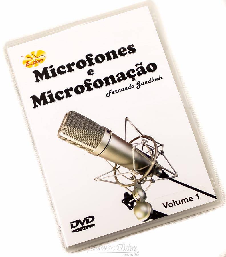 DVD Curso de Microfones e Microfonação para Bateria Volume 1 Tipos de Microfone, Estúdio, Sonoridade