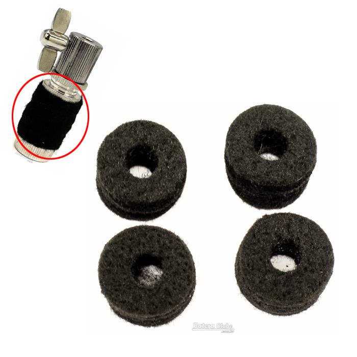 Feltros para Presilha de Máquina de Chimbal Turbo PR-835N-CF Kit com 4 Unidades