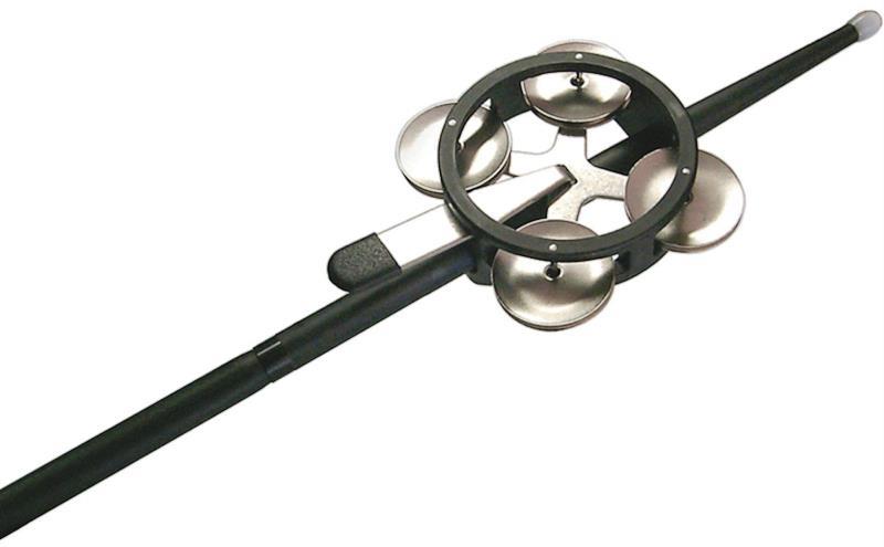 Pandeirola de Baqueta Ahead JM Jingle Mute Attachable Tamborine para Fixar em Baquetas