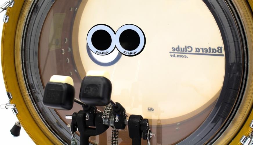 Pad de Bumbo Kickport D-Pad DPD Black Bass Drum Impact com 2 Unidades Pad Kick