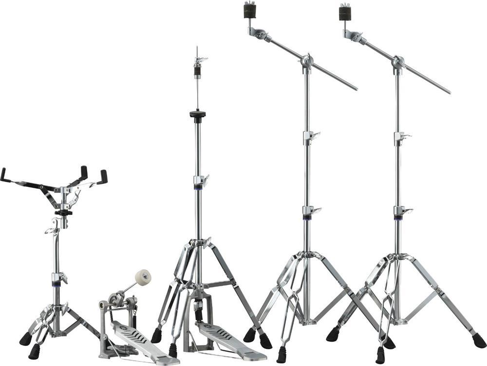 Kit de Ferragens Yamaha 600 Series Hardware Set HW680W c/ Estante de Caixa, Hihat, Pedal e 2 Girafas
