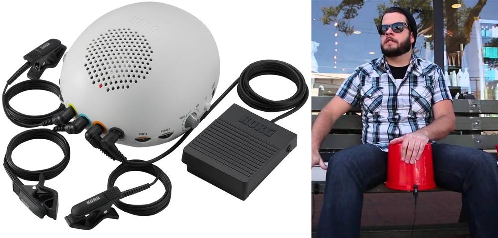 Trigger e Bateria Eletrônica Korg Cliphit CH1 tocar, captar e ter som de bateria em qualquer lugar